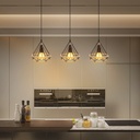 Retro pendant lamp with iron frame, E27 - Image 6