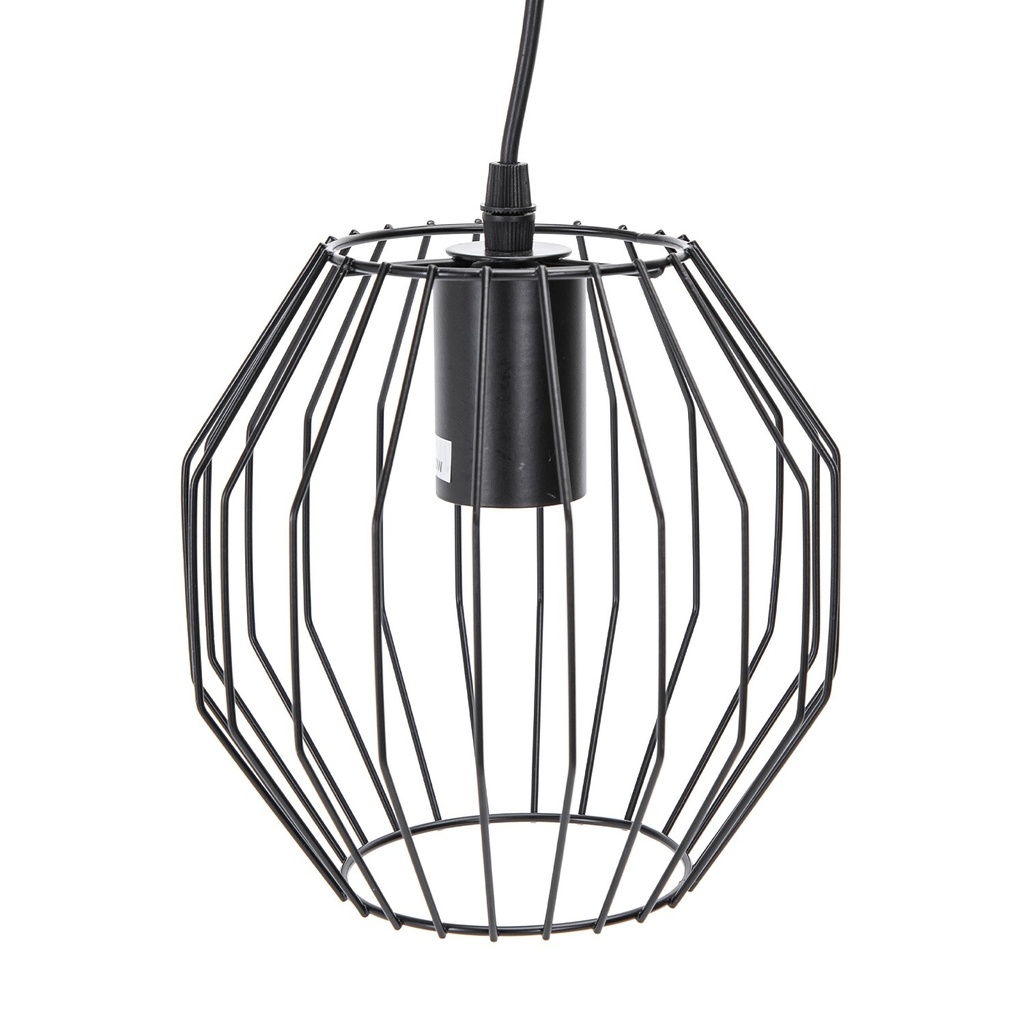 Retro pendant light with iron frame, E27 - Image 3