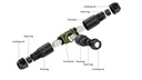 Screw Less T Waterproof Connector 3-pole 3XM25 IP68 - Image 4