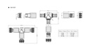 Screw Less T Waterproof Connector 3-pole 3XM25 IP68 - Image 5