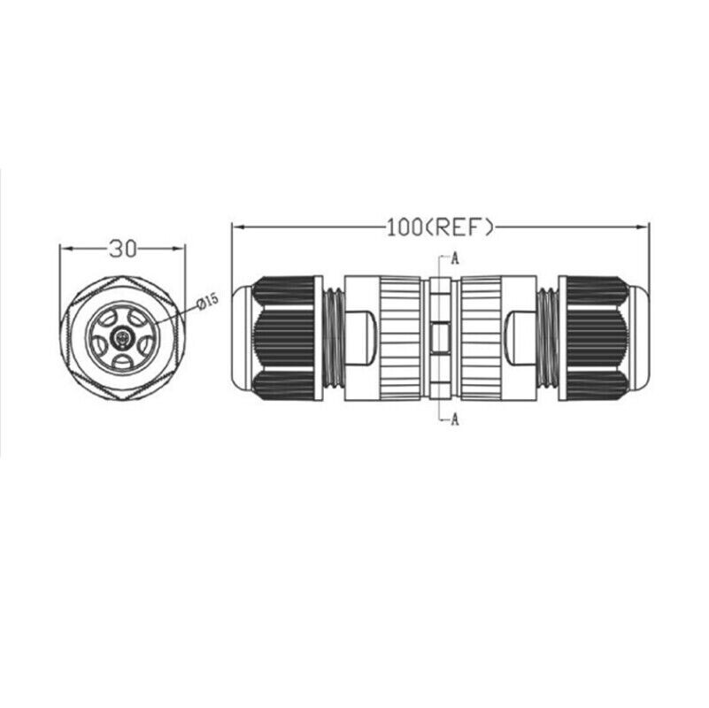 Screw Less Waterproof Connector 3-pole M25 IP68 - Image 6