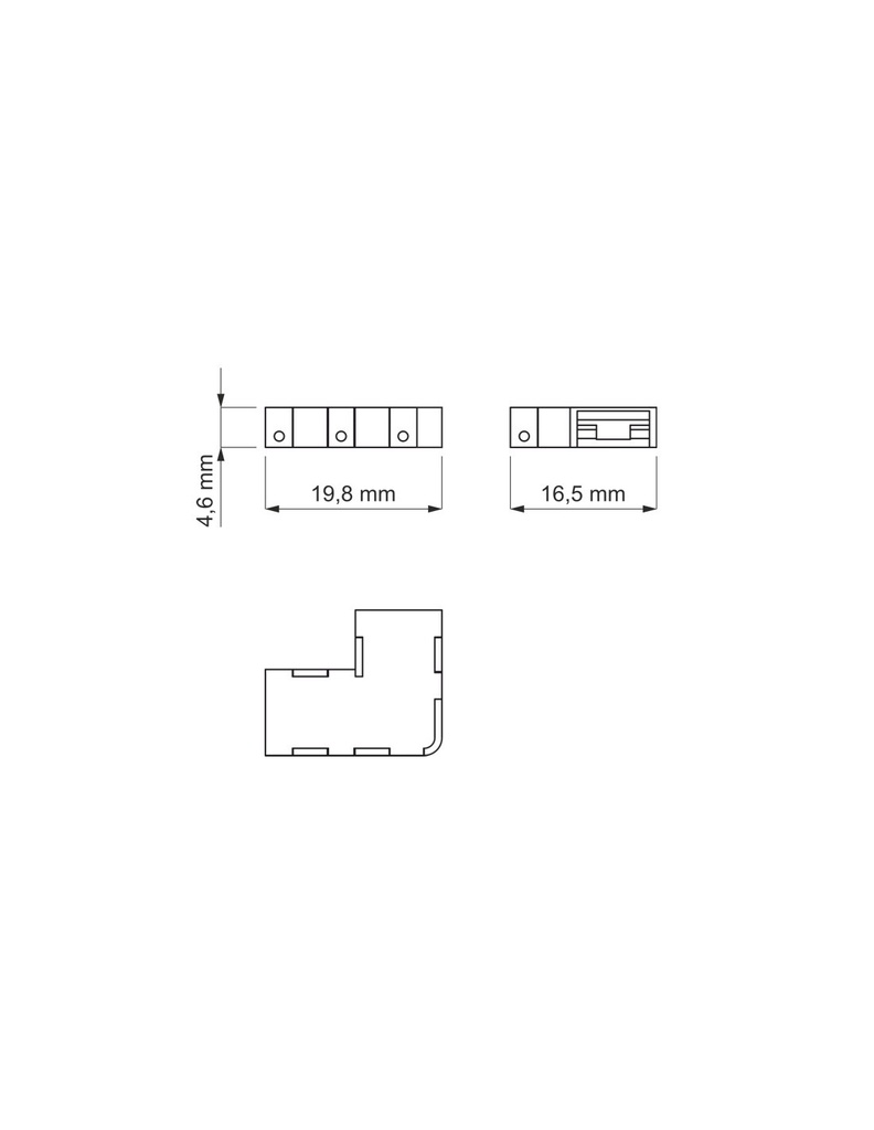 90° angle CCT SMD, COB 3pin 8mm - Image 4