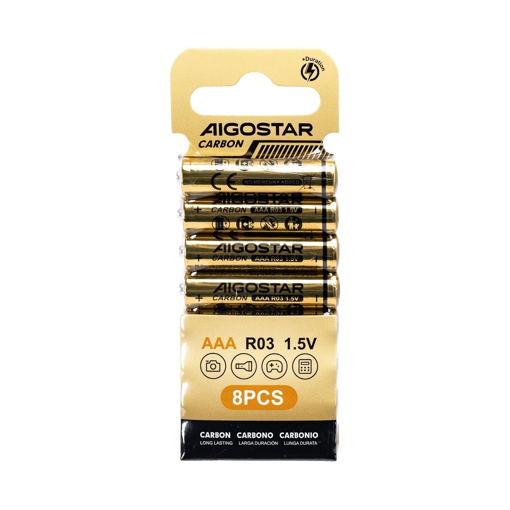 AAA Carbon-zinc battery R03 1.5V 8pcs - Image 4