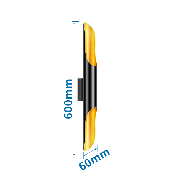 Single aluminum wall light E27 - Image 2