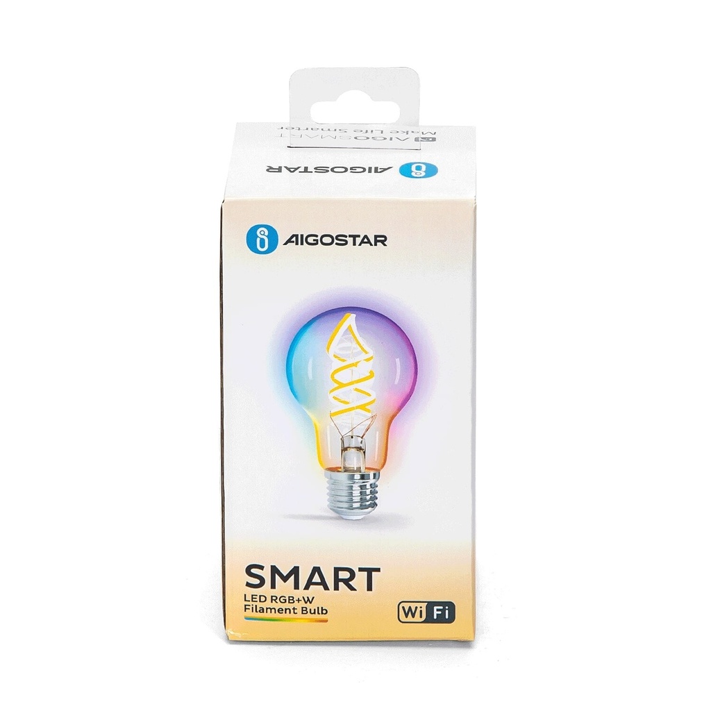Smart LED Filament Lamp E27 A60 4.9W RGBW - Image 3