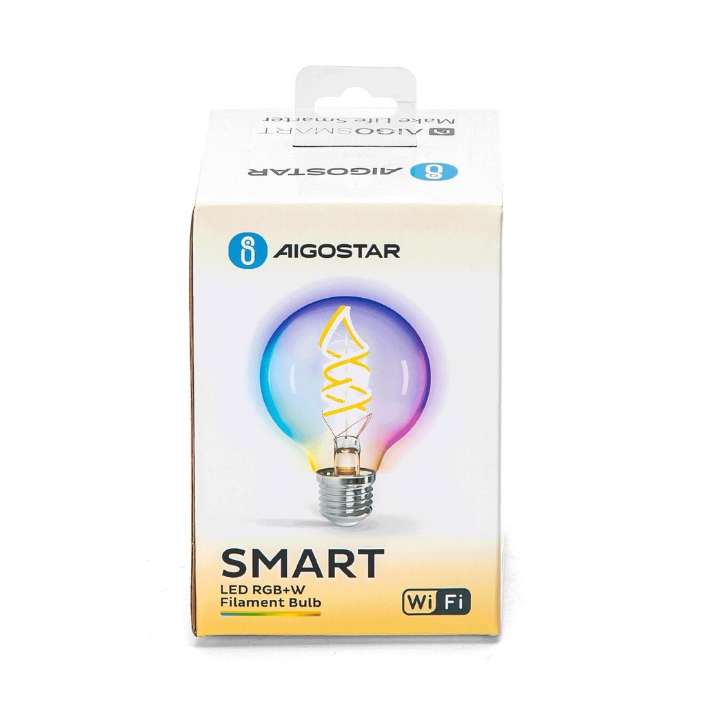 Smart LED Filament Lamp G80 E27 4.9W RGBW - Image 3