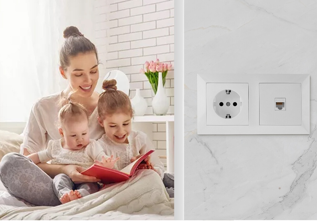 Socket and telephone combination - Image 2