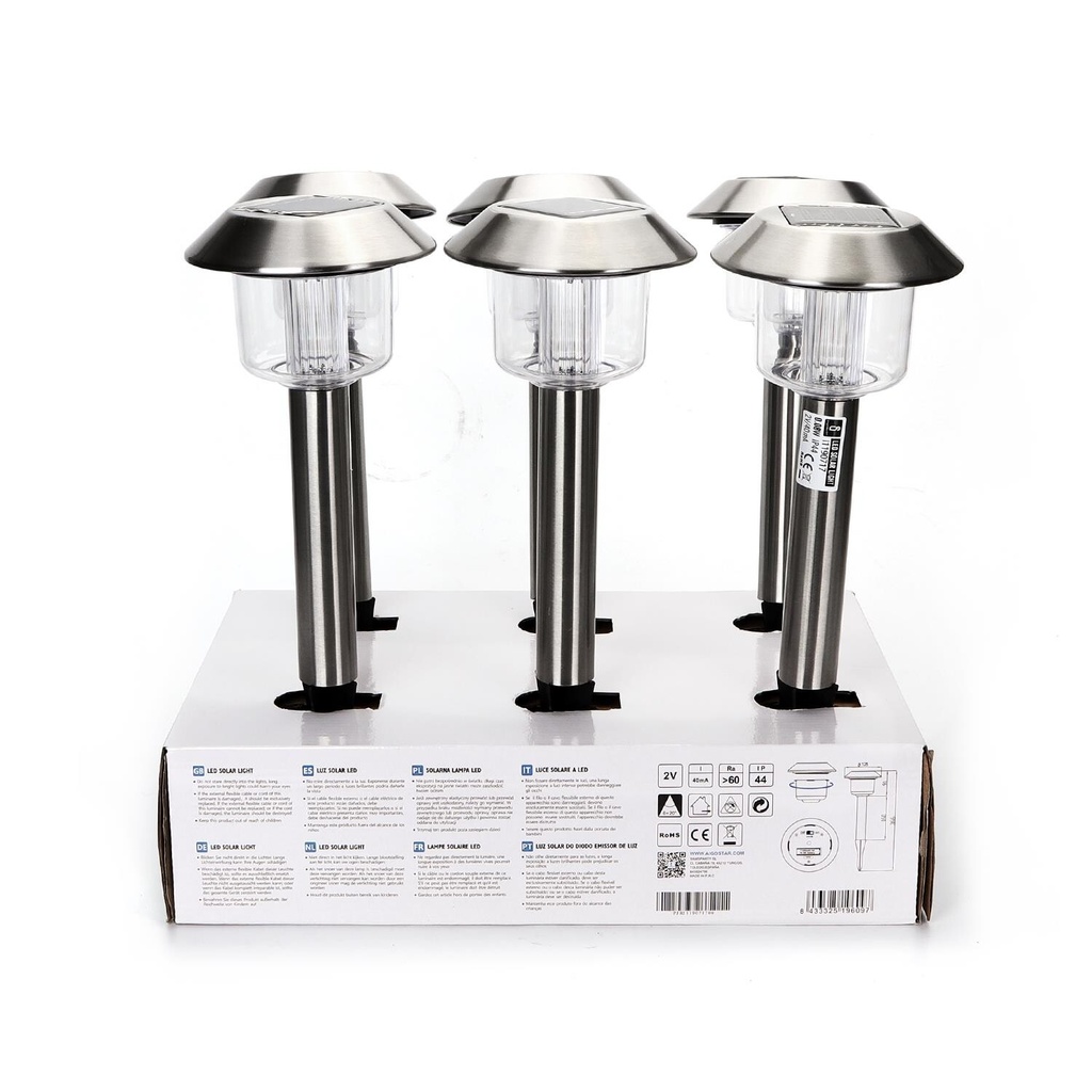 Solar led garden light 6 Pack - Image 4