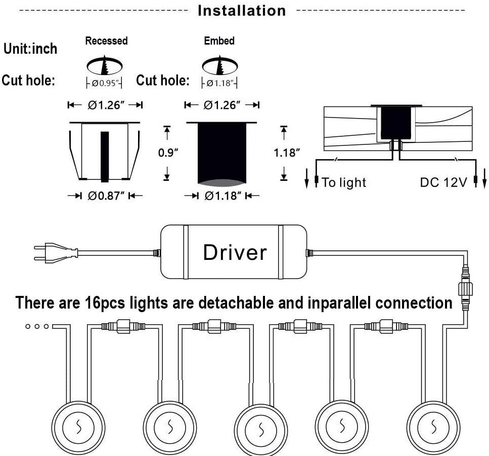 Spare part lamp for Decklight 16 pack 4000K - Image 4