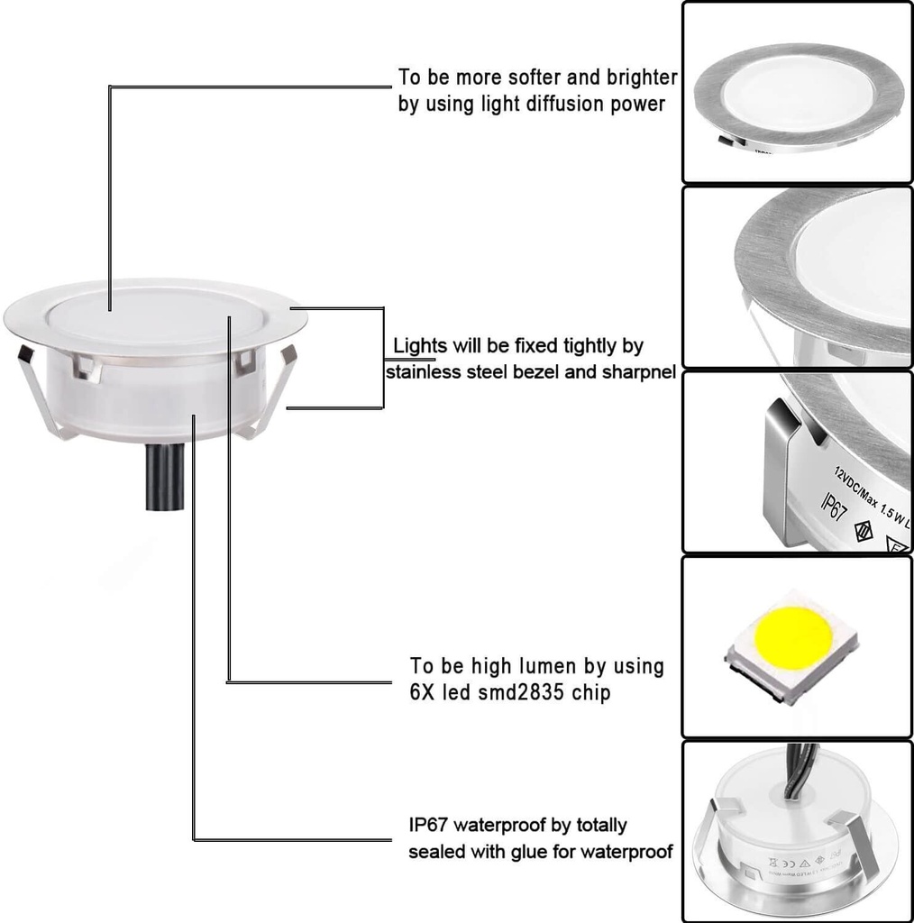 Spare part lamp for Decklight 6 pack 3000K/4000K - Image 5