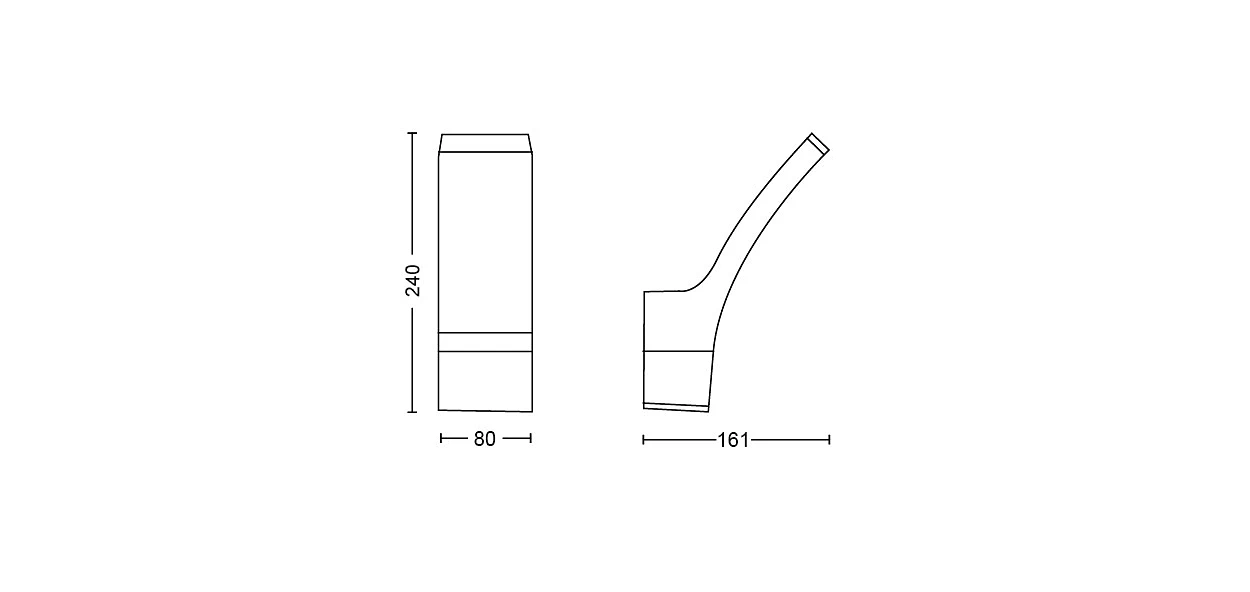 Splay wall lamp 12 W - Image 2