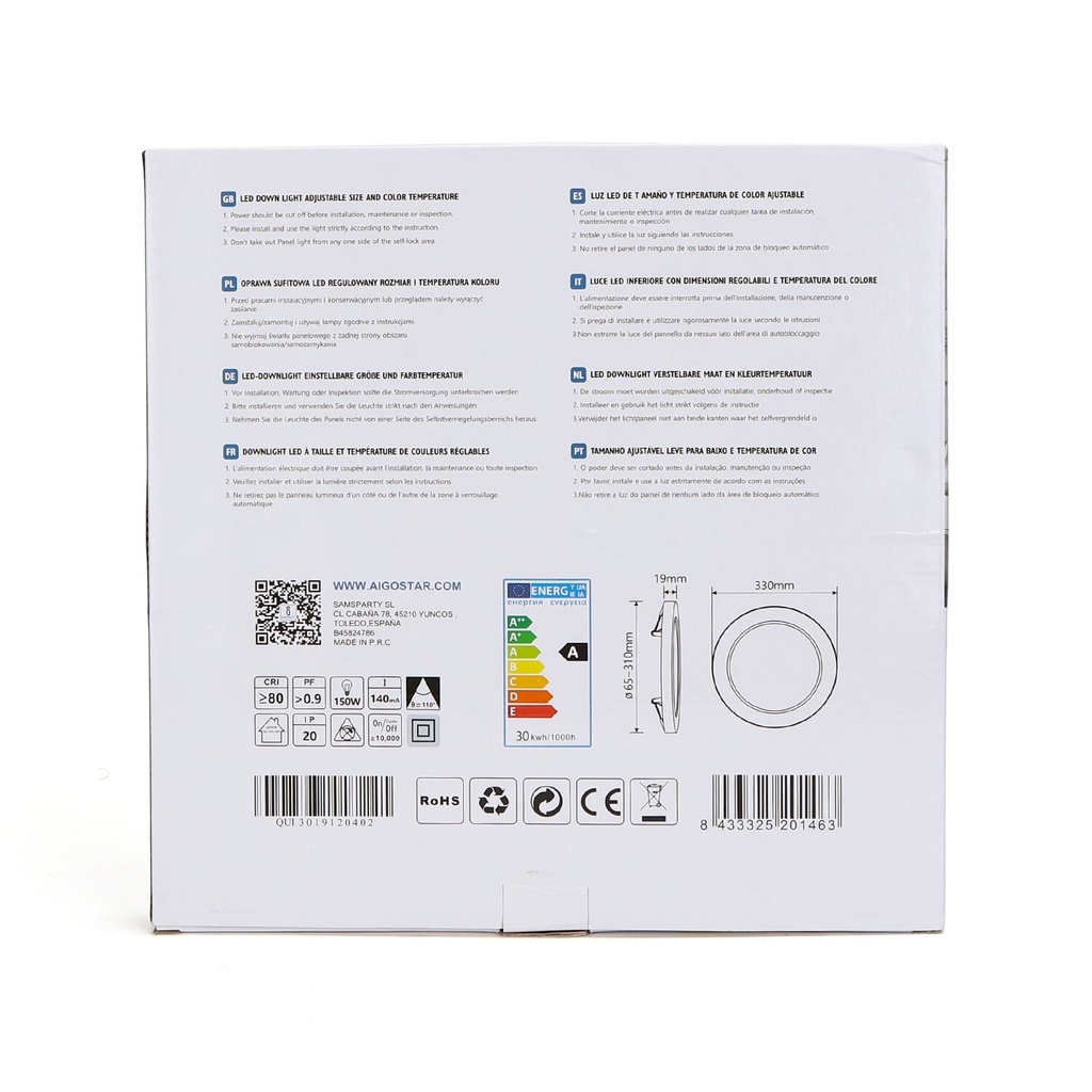 Adjustable CCT Downlight 30W - Image 7