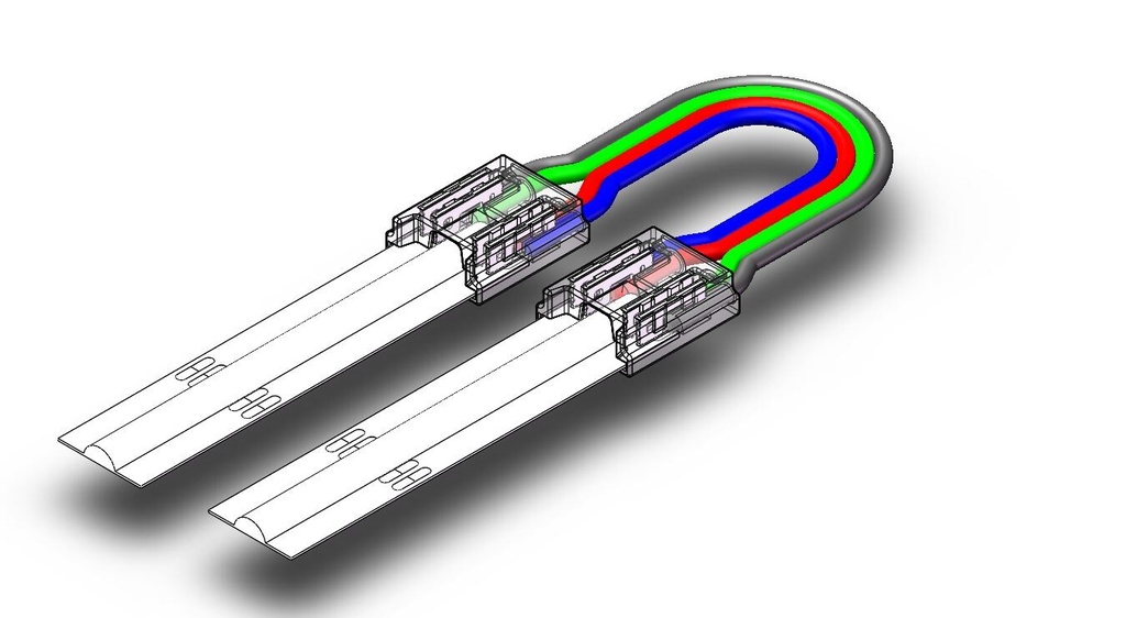Strip to strip bridge RGB COB 4pin 10mm - Image 4
