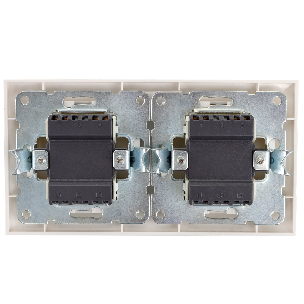Switch double 2 gang 1 way, four buttons - Image 2