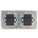 Switch double 2 gang 1 way, four buttons - Image 2