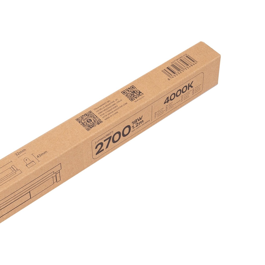T5 LED fixture with tube 1.2m 18W 150lm/W 840 - Image 7