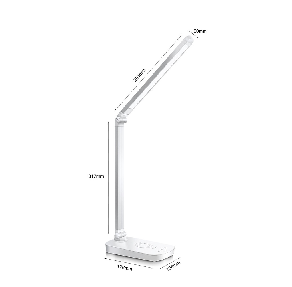 Table lamp with wireless Qi charging - Image 2