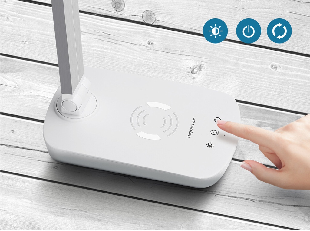 Table lamp with wireless Qi charging - Image 5