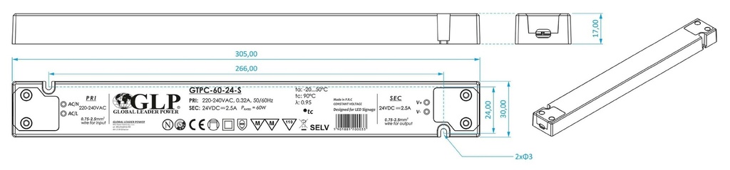 Transformer 12V constant voltage Slim 60W - Image 4