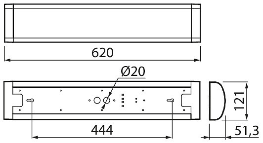 Airam Basic Led 60cm IP20 18W/840 PCO WH - Image 3