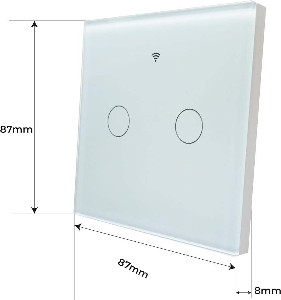 Tuya Wifi double switch with touch - Image 2