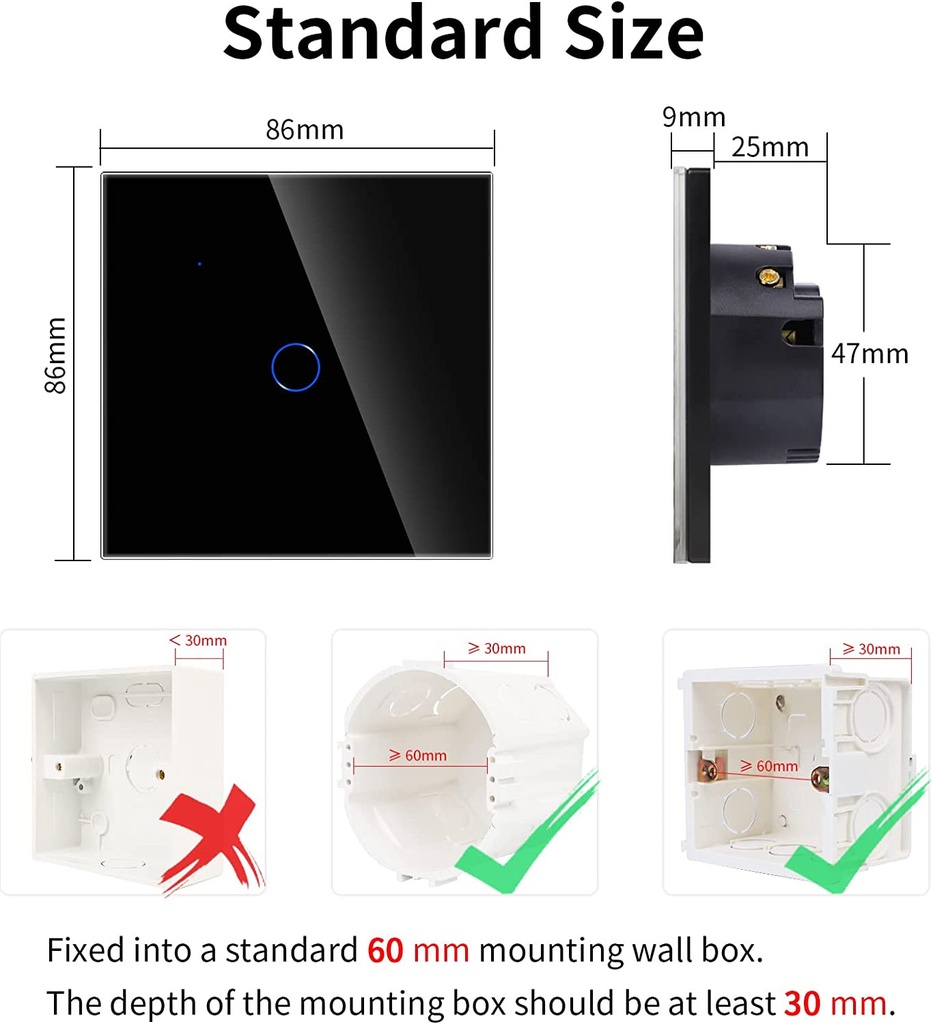 Tuya Wifi switch with touch - Image 7