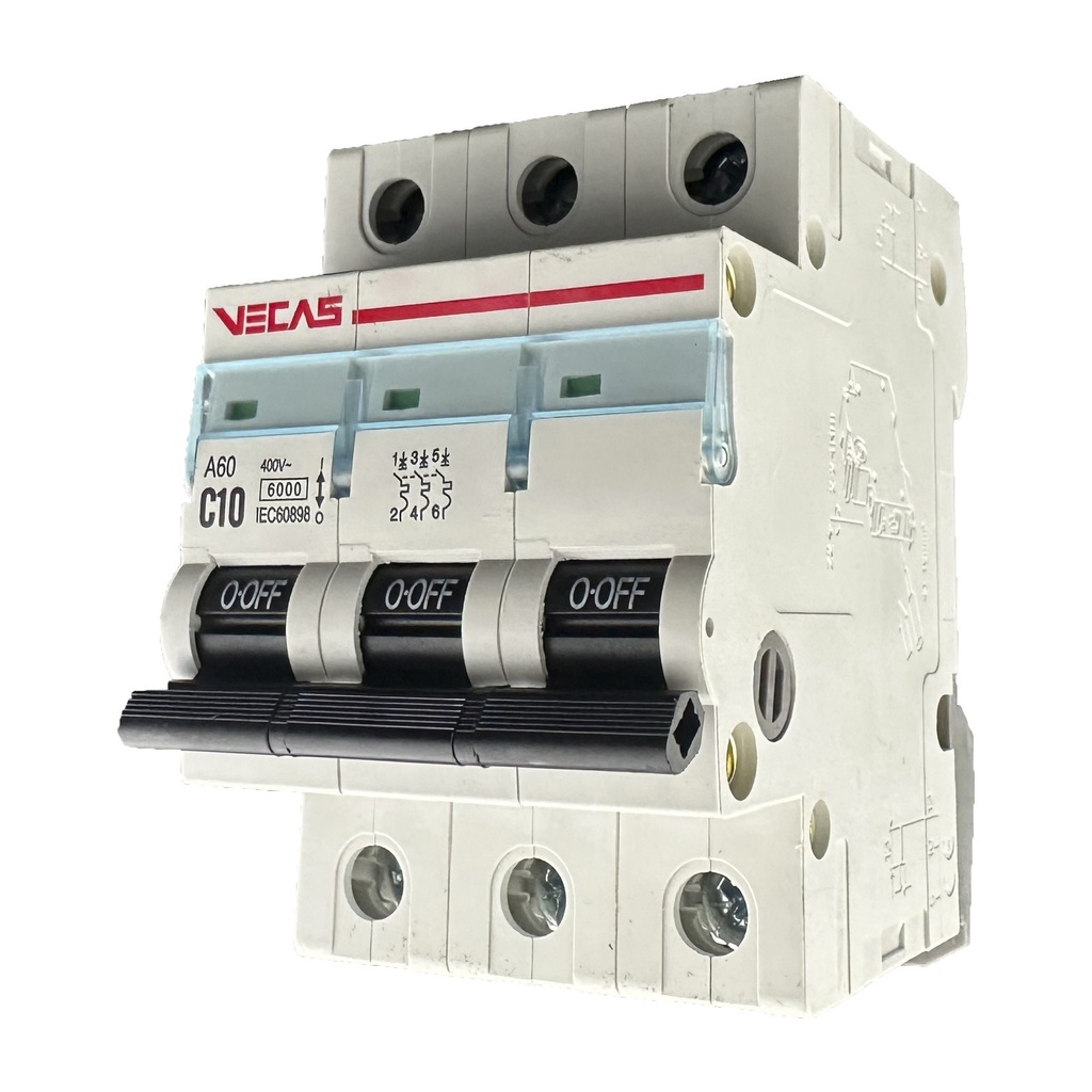VECAS MCB 3P 10A C CURVE - Image 2
