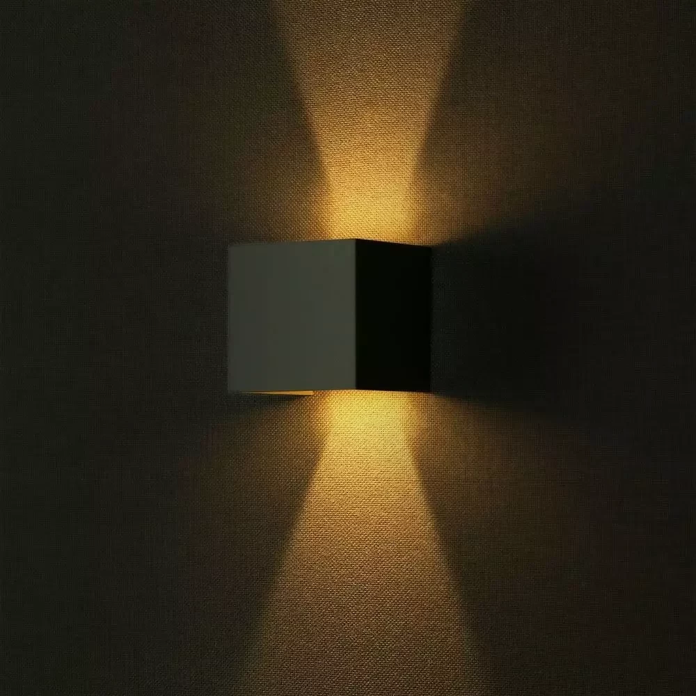 Wall lamp Cube 12W 4000K, grey - Image 7