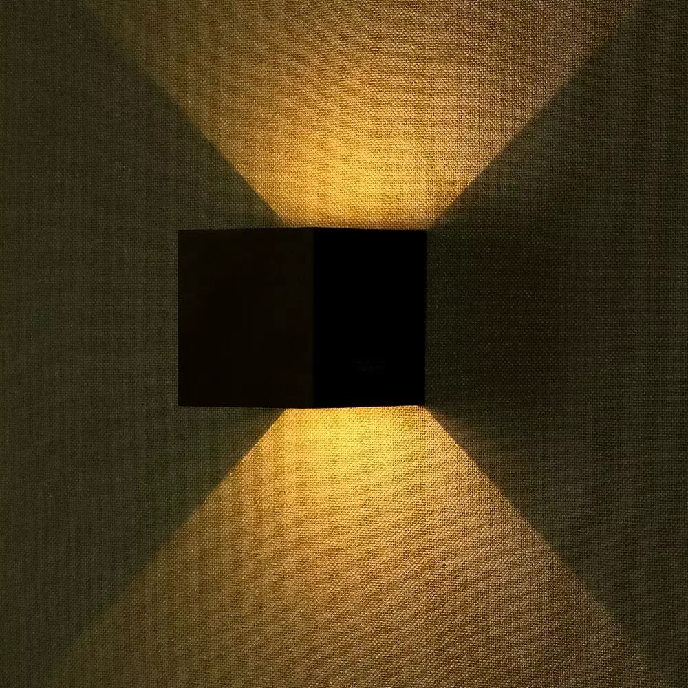 Wall lamp Cube 3000K, black - Image 6