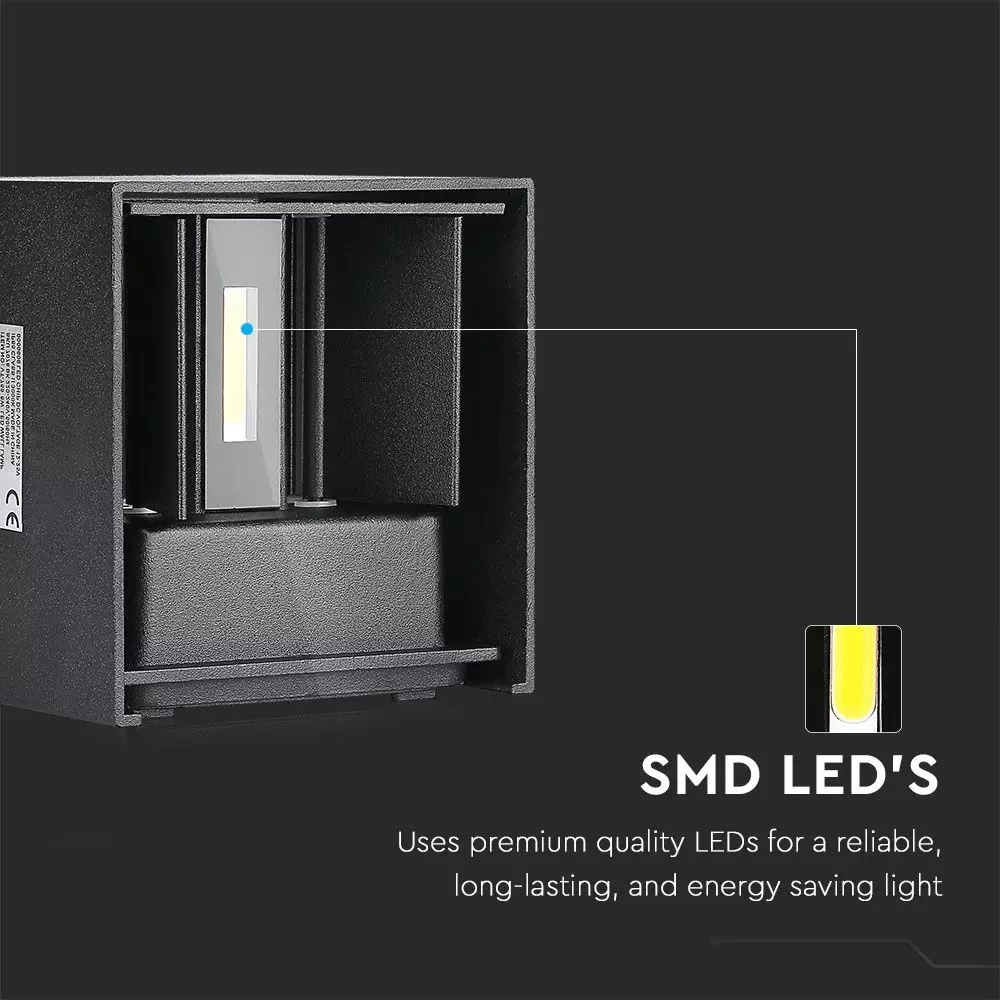 Wall lamp Cube 3000K, black - Image 7