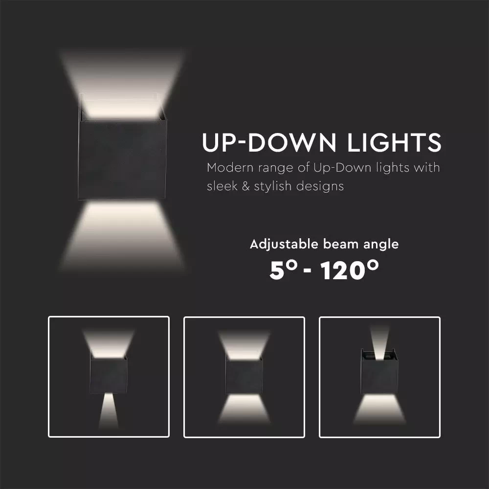 Wall lamp Cube 3000K, black - Image 8