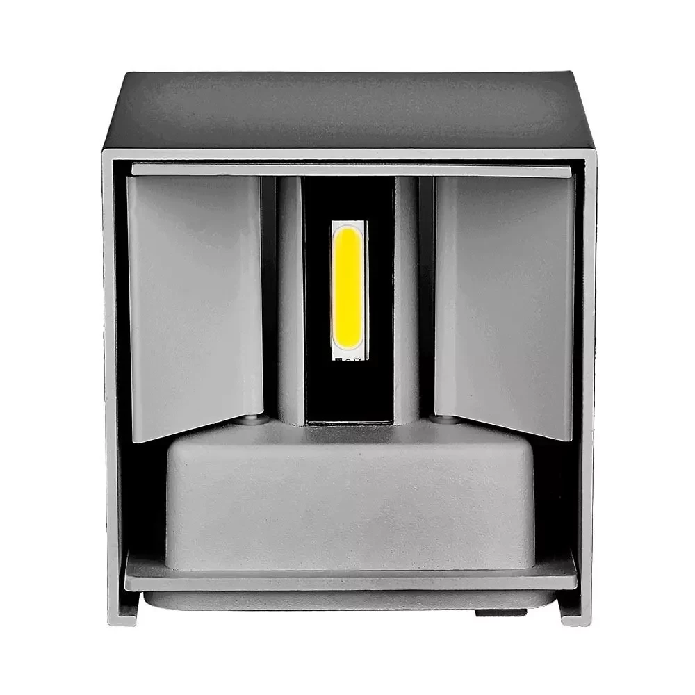 Wall lamp Cube 3000K, grey - Image 2