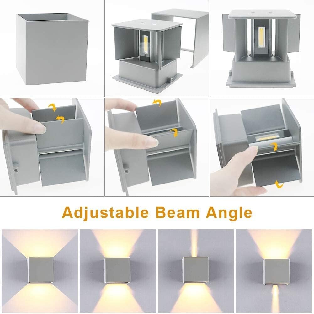 Wall lamp Cube 3000K, Grey RG - Image 2
