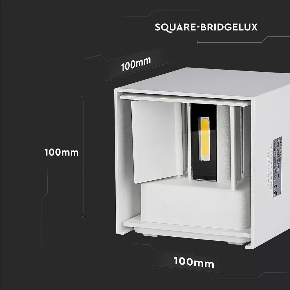 Wall lamp Cube 3000K, white - Image 7
