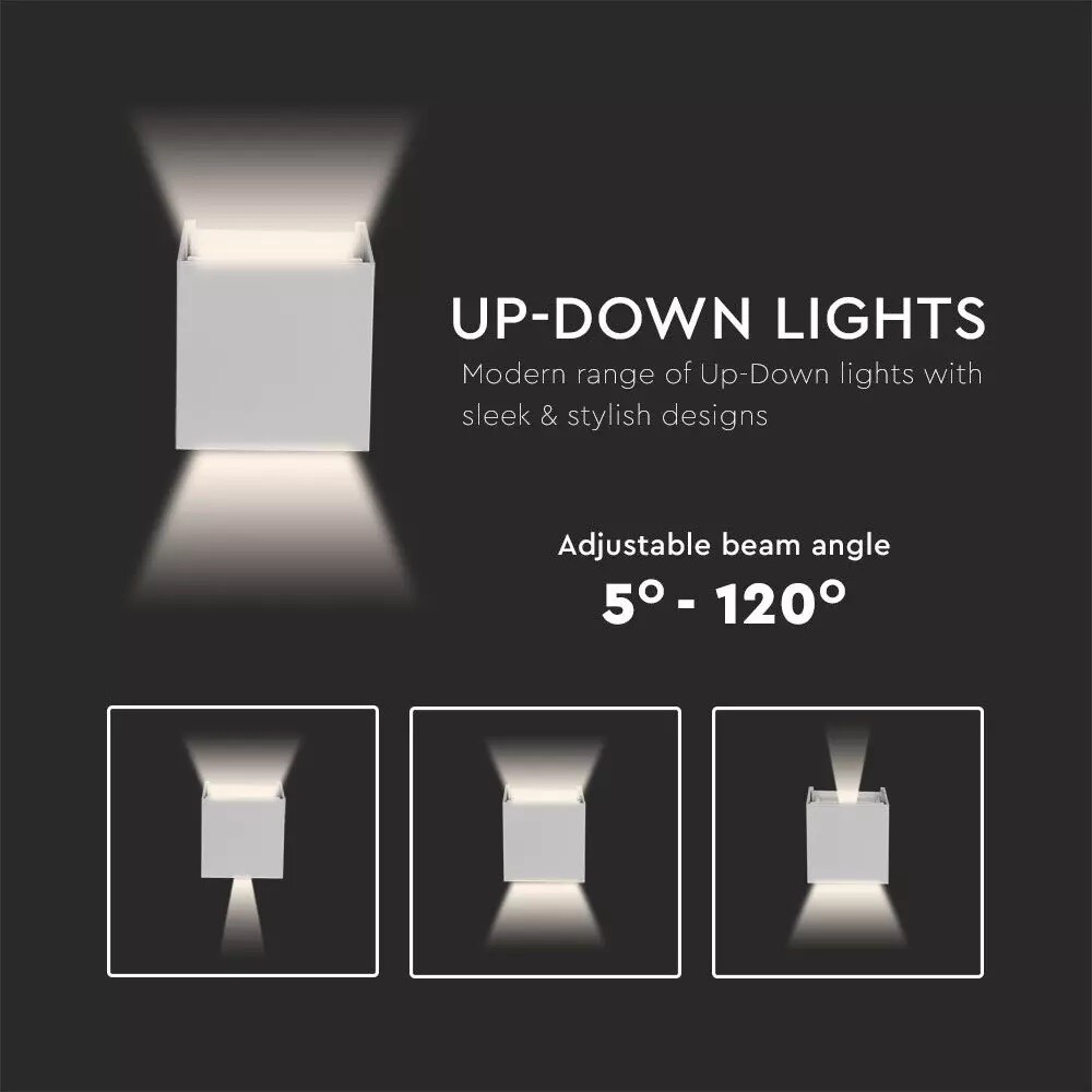 Wall lamp Cube 3000K, white - Image 8