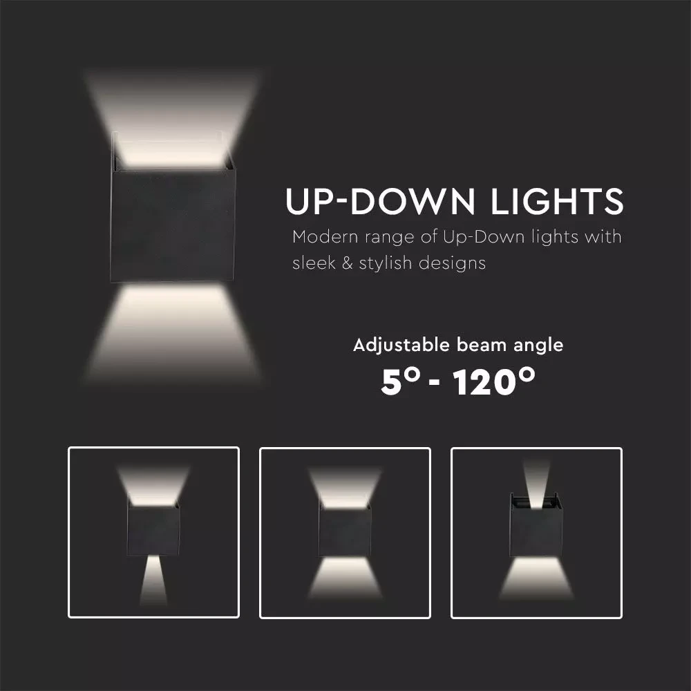 Wall lamp Cube 4000K, black - Image 6
