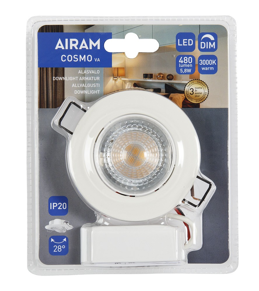 Airam Cosmo LED Downlight 5,8W - Image 3