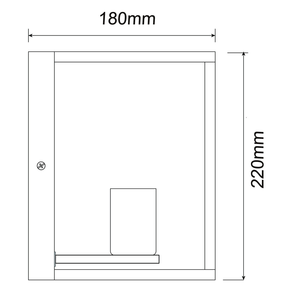 Wall lamp with steel frame, E27 - Image 5