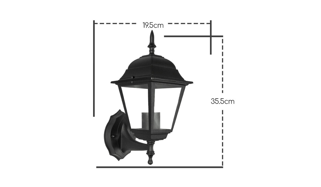 Wall lantern E27 IP44 - Image 2