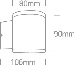 Wall Light IP54 3x1W 4000K - Image 2