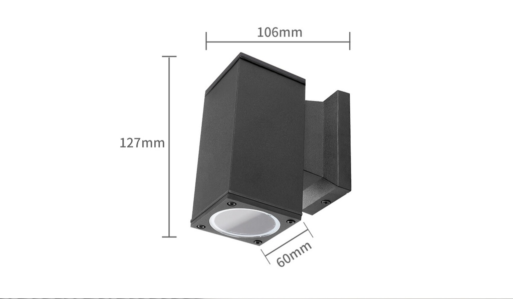 Wall light IP65, GU10 - Image 2