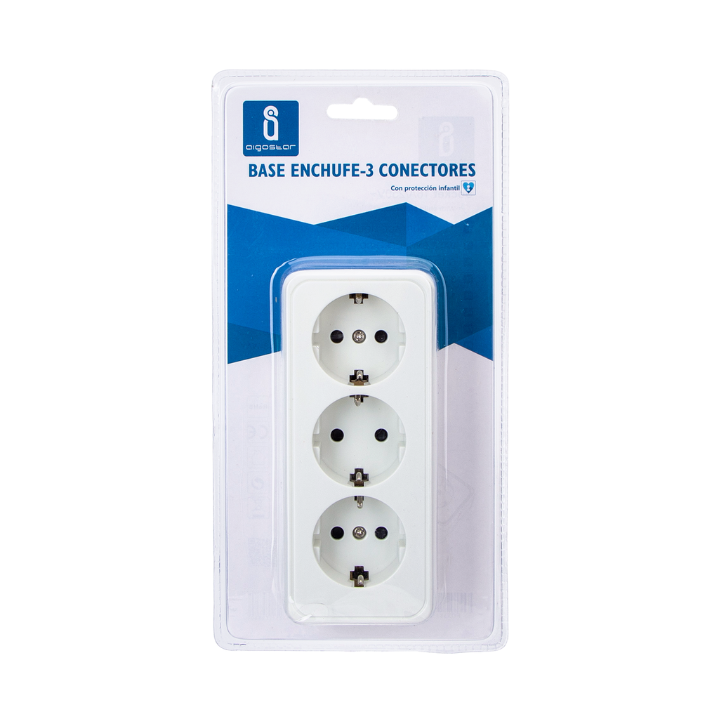 Wall socket 3-way, surface-mounted - Image 3
