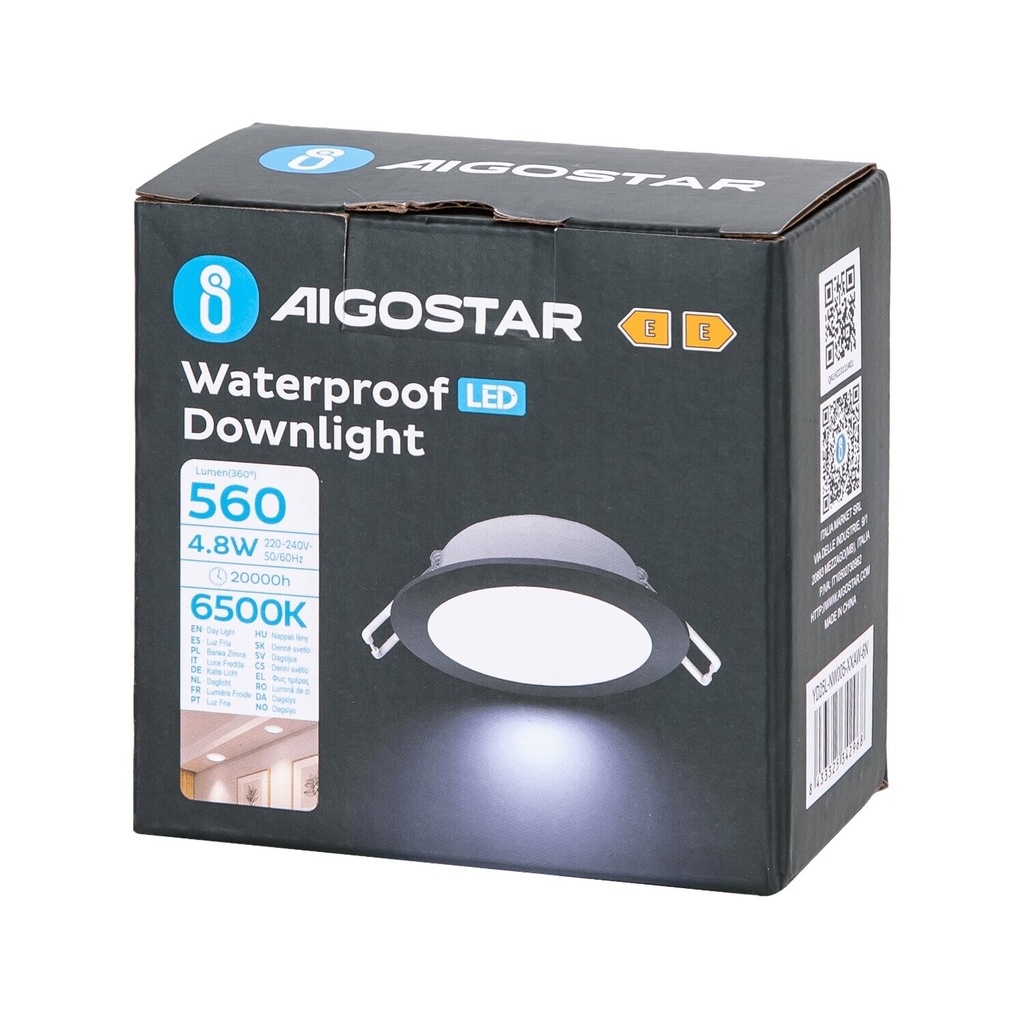 Waterproof IP65 Downlight 4.8W cold white 840 865 - Image 5