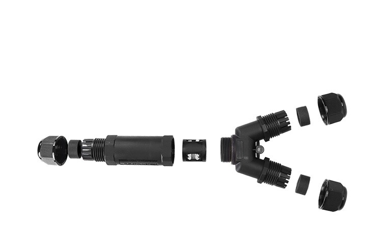 Waterproof Screw Y Connector 3-pole 3XM25 IP68 - Image 3