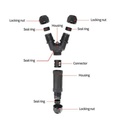 Waterproof Screw Y Connector 3-pole 3XM25 IP68 - Image 4