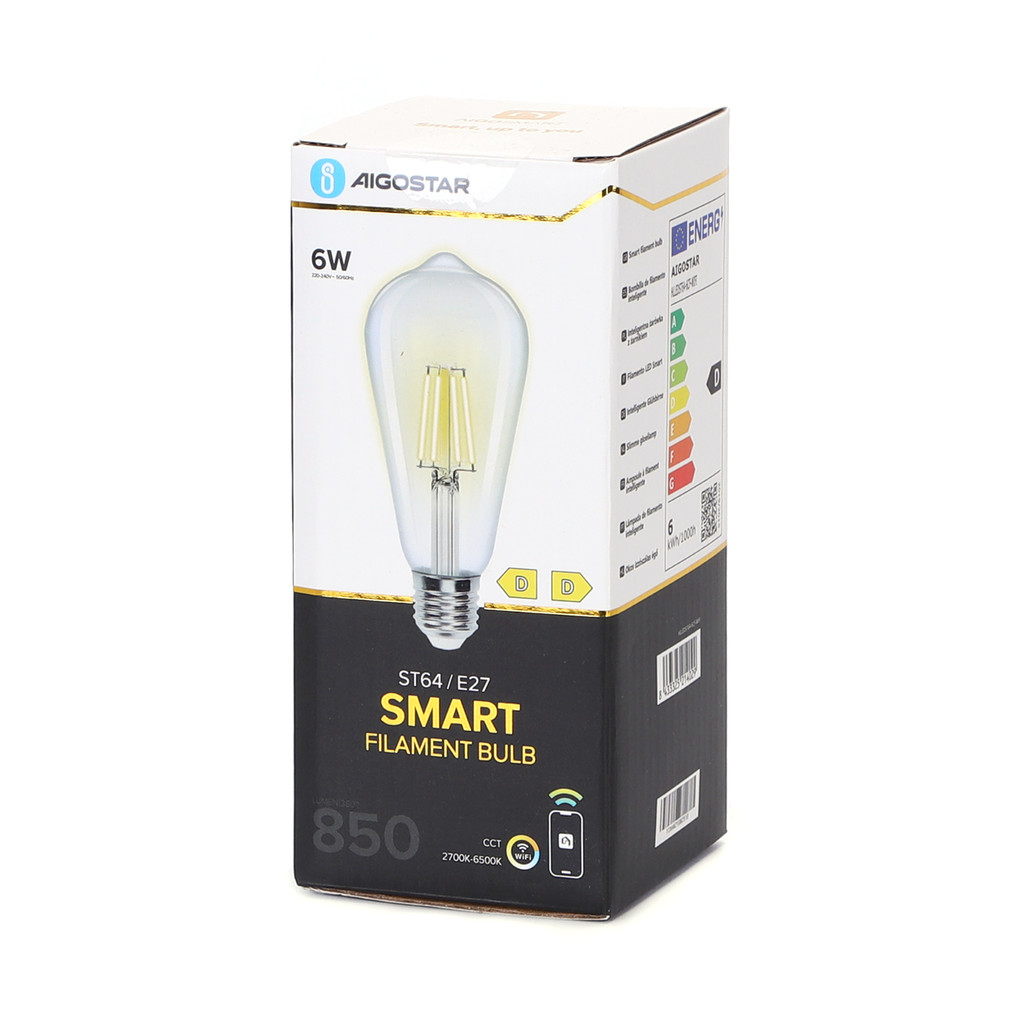 WiFi WB Smart Filament Bulb ST64 E27 - Image 5