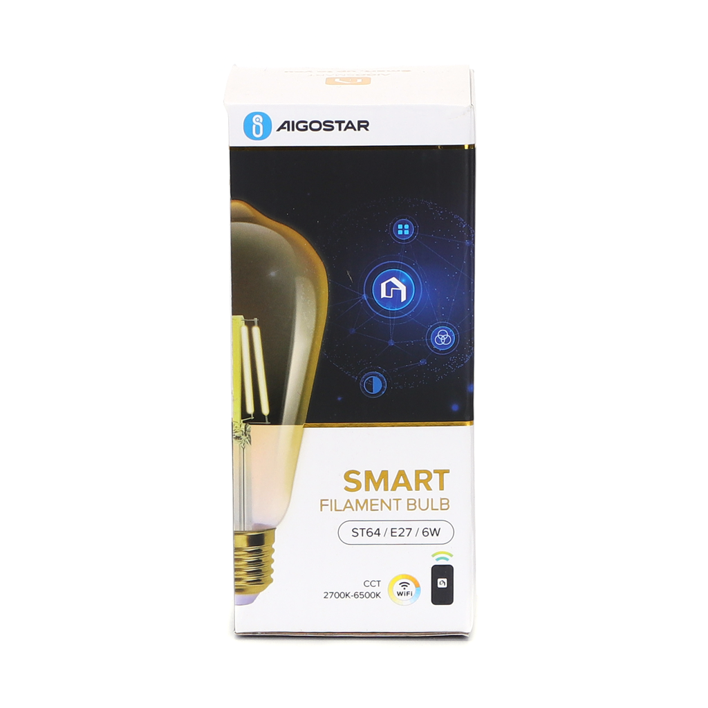 WiFi WB Smart Filament Bulb ST64 E27(Amber) - Image 4