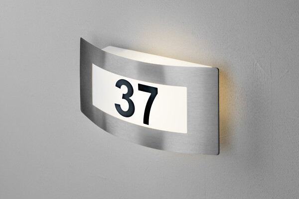 Airam Haaga number luminaire E27, IP44, stainless - Image 4
