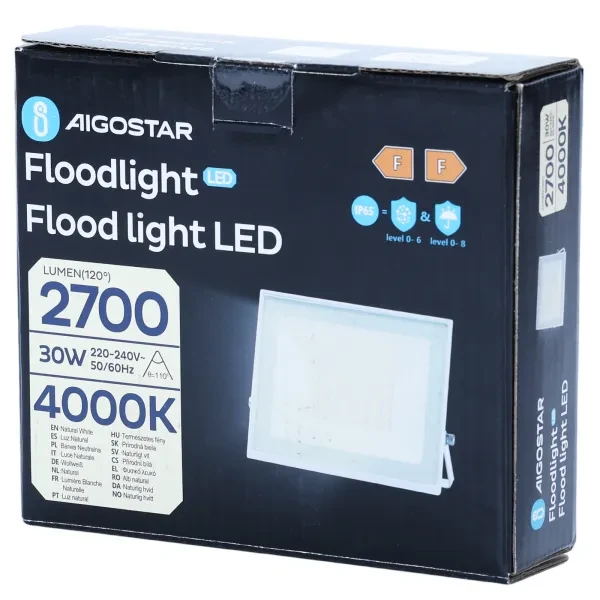 LED floodlight white 30W 4000K | products/490-led-stralkastare-30w-vit-4000k-5.webp