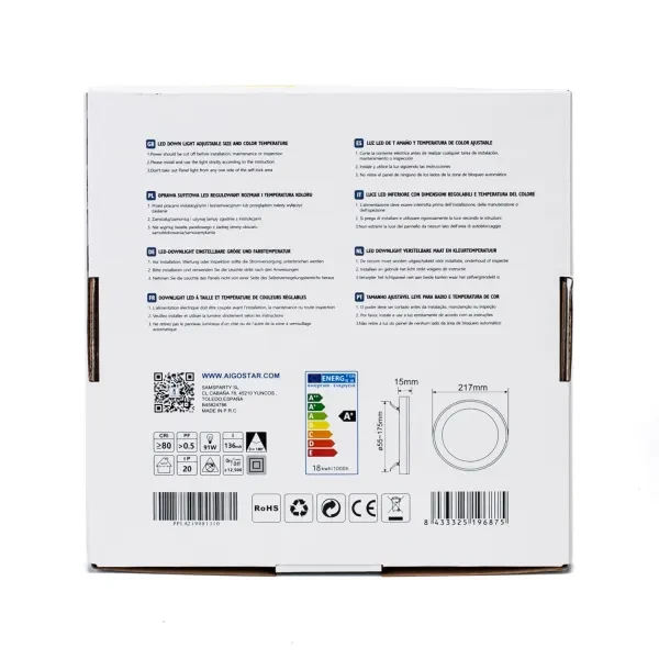 Adjustable CCT Downlight 18W | products/881-justerbar-cct-downlight-18-watt-9.webp